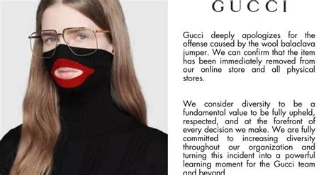 gucci black face apology|Gucci withdraws jumper after 'blackface' backlash .